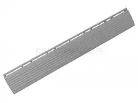 Plastový nájezd k modulárním dlaždicím, rovný, 38 x 5,9 x 1,8 cm, různá barva – Procarosa Barva: šedá, Provedení: samec