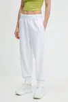 Tepláky Calvin Klein Performance dámské, bílá barva, s aplikací, LVGWS5P608