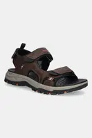 Sandály Skechers PREWITT pánské, hnědá barva, 205139