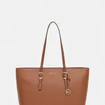 Kožená kabelka MICHAEL Michael Kors QUINN hnědá barva, 30T5GQNT9L