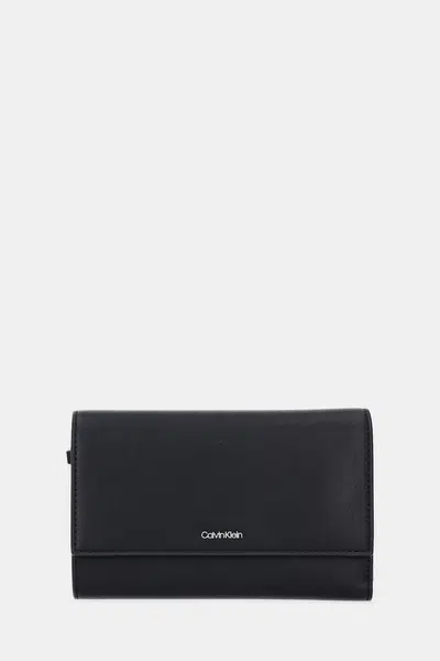 Peněženka Calvin Klein dámská, černá barva, LV04F1031G