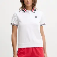 Bavlněný lounge set Fila dámský, bílá barva, FPS4199