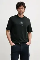 Bavlněné tričko Armani Exchange zelená barva, s potiskem, XM000276 AF12308