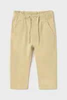 Kalhoty s lněnou směsí pro děti Mayoral relaxed fit