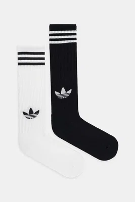 Ponožky adidas Originals 3-Stripes 2-pack bílá barva, JV7413