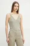 Halenka Guess CAROLINE dámská, zelená barva, hladká, W5GH58 WGLD2