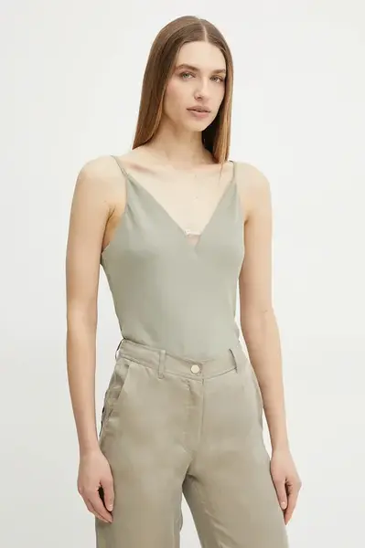 Halenka Guess CAROLINE dámská, zelená barva, hladká, W5GH58 WGLD2