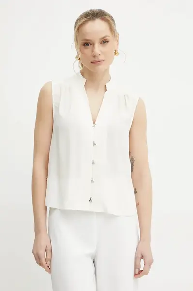 Košile s příměsí hedvábí Patrizia Pepe