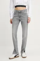 Džíny Karl Lagerfeld Jeans dámské, šedá barva, A2W10134
