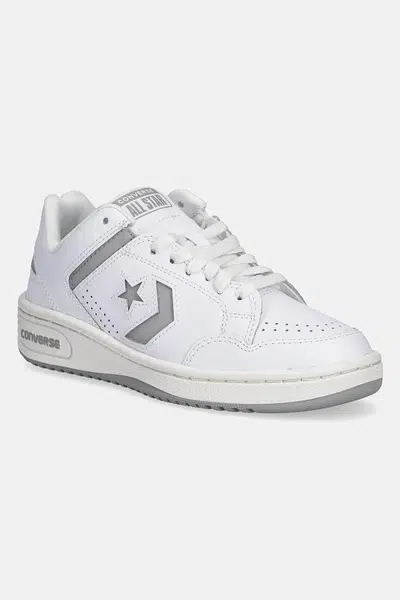 Kožené sneakers boty Converse Weapon bílá barva, A11461C