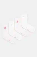Ponožky Tommy Hilfiger 4-pack dámské, růžová barva, 701235892