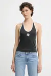 Top Levi's GR ELLA HALTER TOP černá barva, 001QW