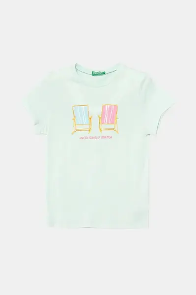 Dětské bavlněné tričko United Colors of Benetton