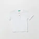 Dětské tričko s příměsí lnu United Colors of Benetton