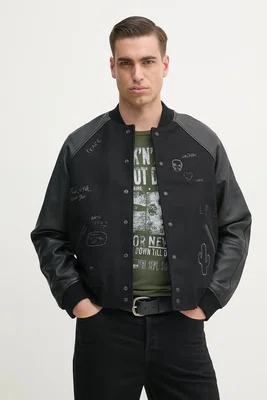 Bomber bunda ZADIG&VOLTAIRE černá barva, přechodná, RMOW01117