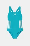 Jednodílné dětské plavky adidas Performance tyrkysová barva, JN6587