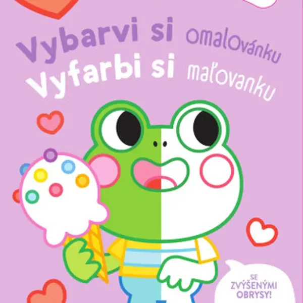 Vyfarbi si maľovanku Žabka