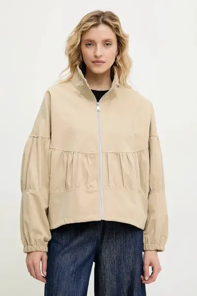 Bunda Answear.LAB béžová barva, přechodná