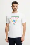 Tričko Guess bílá barva, s potiskem, F5GI00 J1314