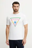 Tričko Guess bílá barva, s potiskem, F5GI00 J1314