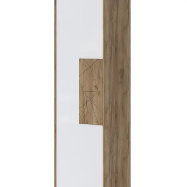 Předsíňová skříň freya - dub halifax/bílá