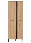 Skříň do předsíně nathan - dub artisan/černá