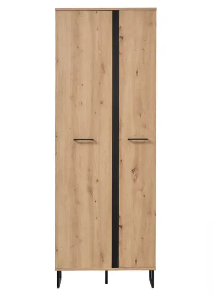 Skříň do předsíně nathan - dub artisan/černá