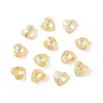 Transparent Faceted Glass Charms