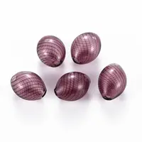 Transparent Handmade Blown Glass Globe Beads