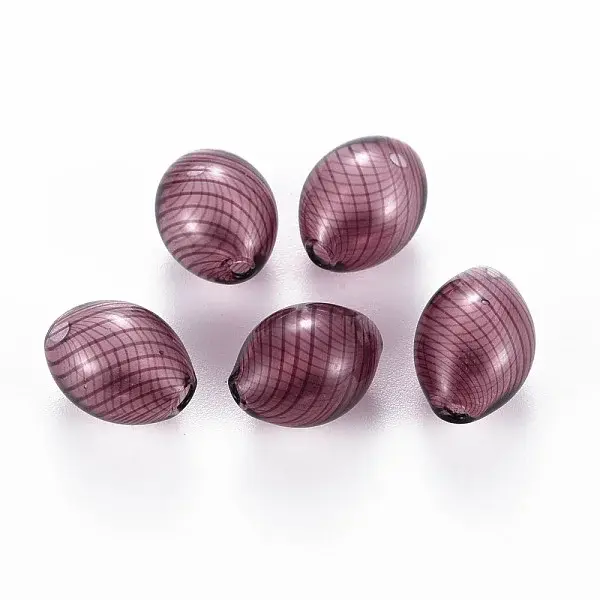 Transparent Handmade Blown Glass Globe Beads