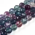 Natural Rainbow Fluorite Beads Strands