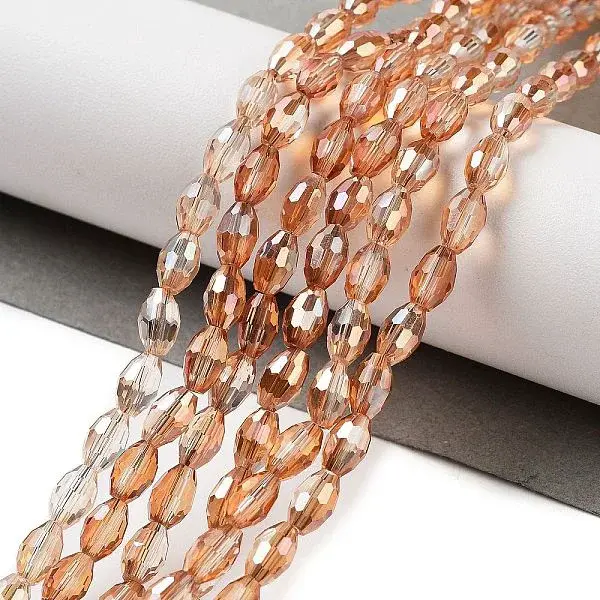 Electroplate Glass Beads Strands