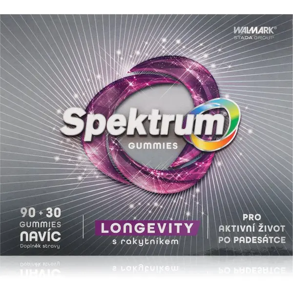 SPEKTRUM Gummies 50+ žvýkací tablety s multivitamínovým komplexem 120 ks