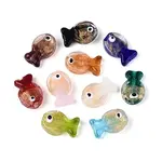 Handmade Gold Foil Glass Beads Strands