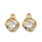 Brass Pave Cubic Zirconia Charms