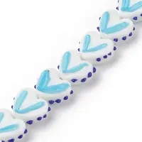 Heart Handmade Lampwork Beads Strands