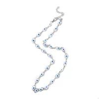 Evil Eye Plastic Link Chain Necklace