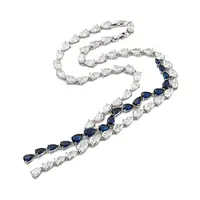 Brass Micro Pave Cubic Zirconia Necklaces