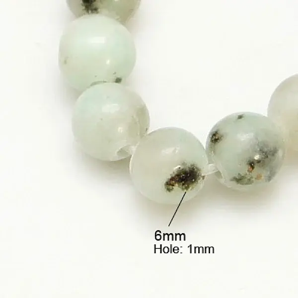 Natural Sesame Jasper/Kiwi Jasper Beads Strands