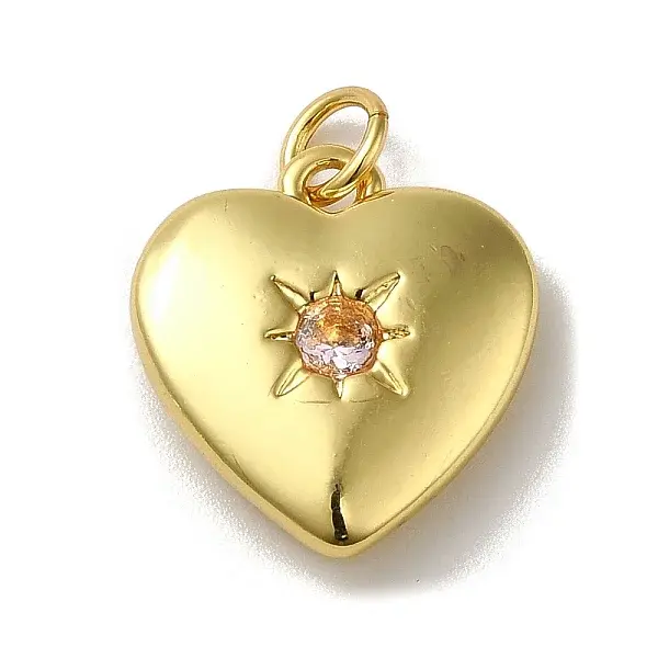 Rack Plating Brass Micro Pave Cubic Zirconia Pendants