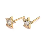 Star Sparkling Cubic Zirconia Stud Earrings for Her