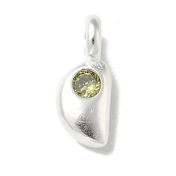 925 Sterling Sliver Cubic Zirconia Moon Charms
