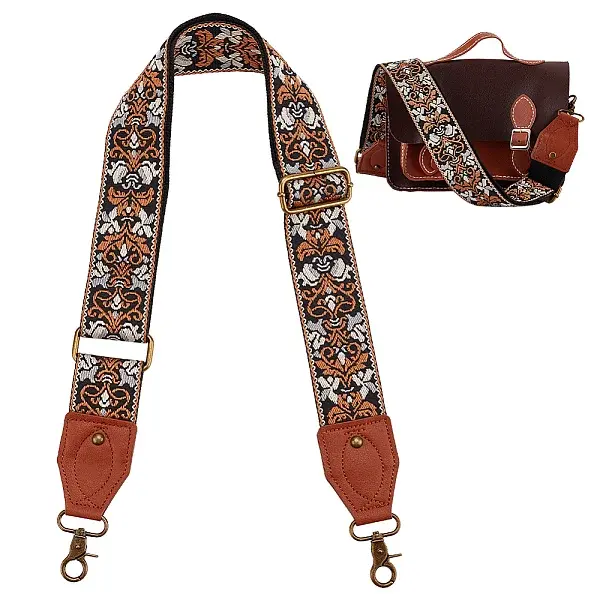 Ethnic Style Polyester Adjustable Bag Straps