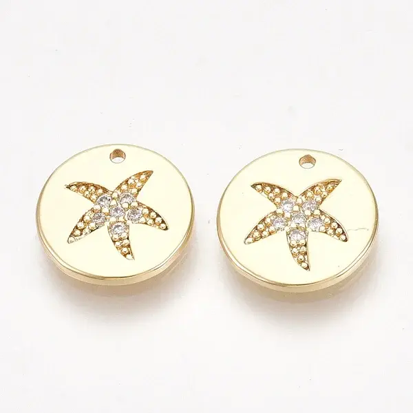 Brass Cubic Zirconia Charms