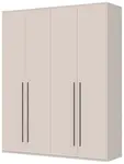 Čtyřdveřová šatní skříň baptiste - béžová