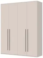 Čtyřdveřová šatní skříň baptiste - béžová