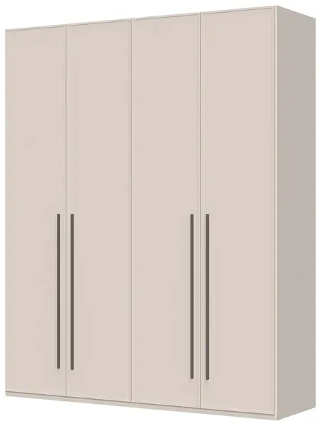 Čtyřdveřová šatní skříň baptiste - béžová