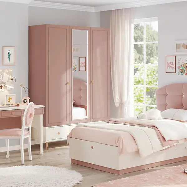 Dívčí pokoj ii beauty - béžová/růžová