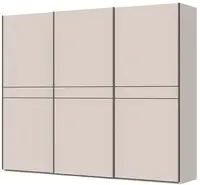 Posuvná šatní skříň 272 baptiste-béžová - s led osvětlením