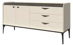 Kombinovaná komoda jenna - béžová, melinga šedá